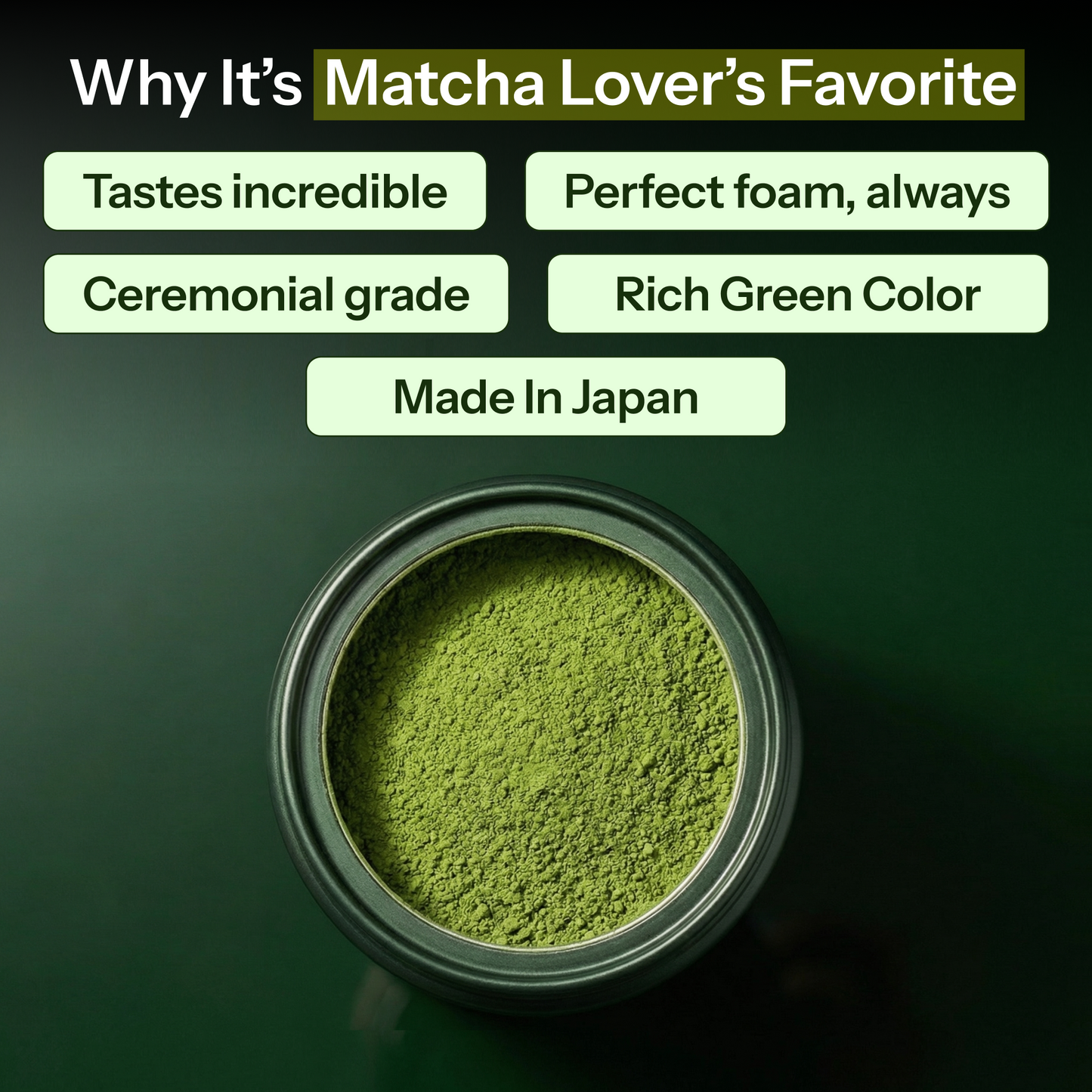 Premium Japanese Ceremonial Grade Matcha